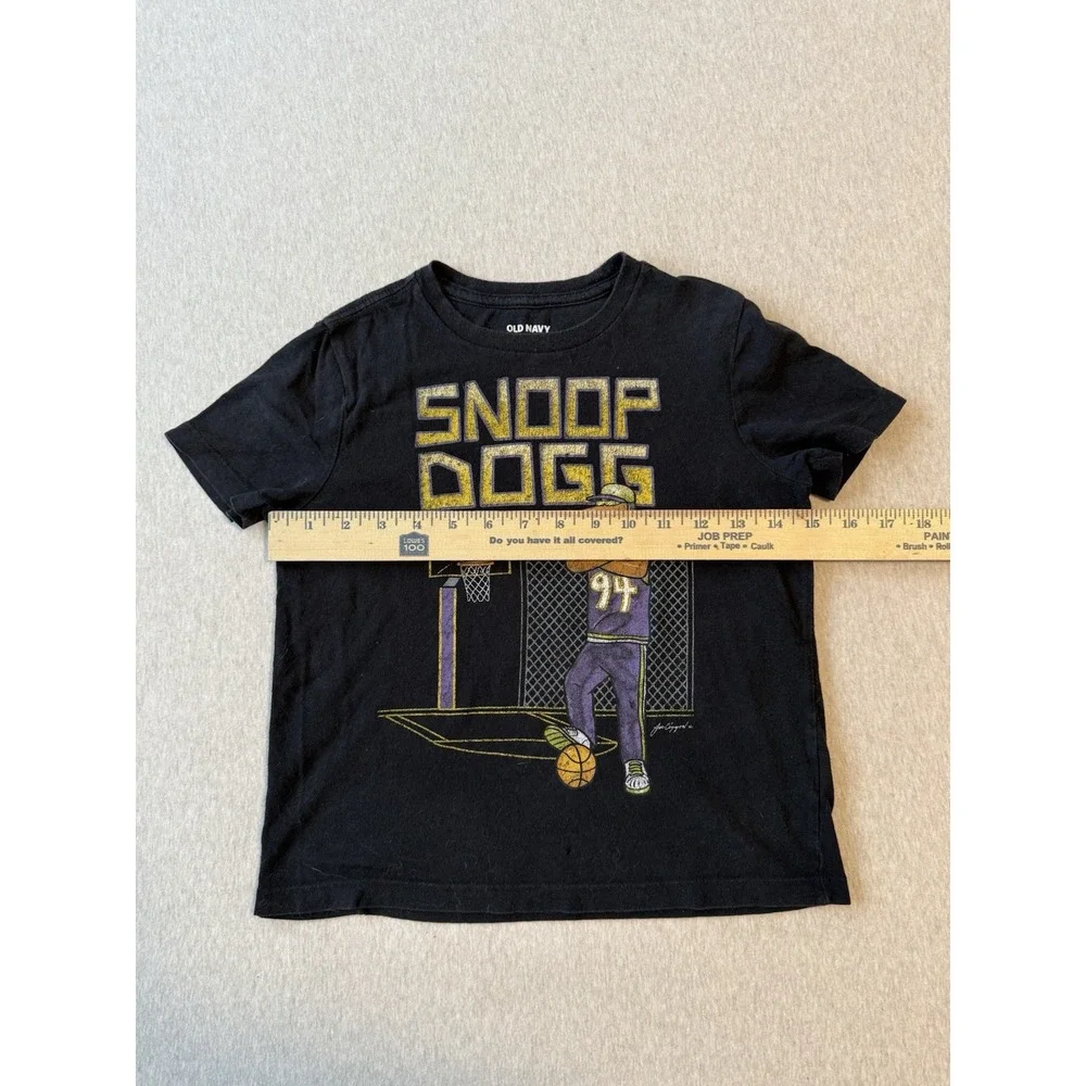 Snoop Dog Old Navy Black Tshirt Size Small 6/7